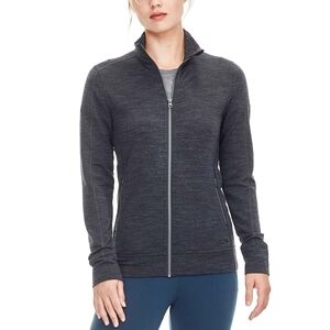 Icebreaker Merino Wool Fleece Charcoal Full-Zip Jacket XS